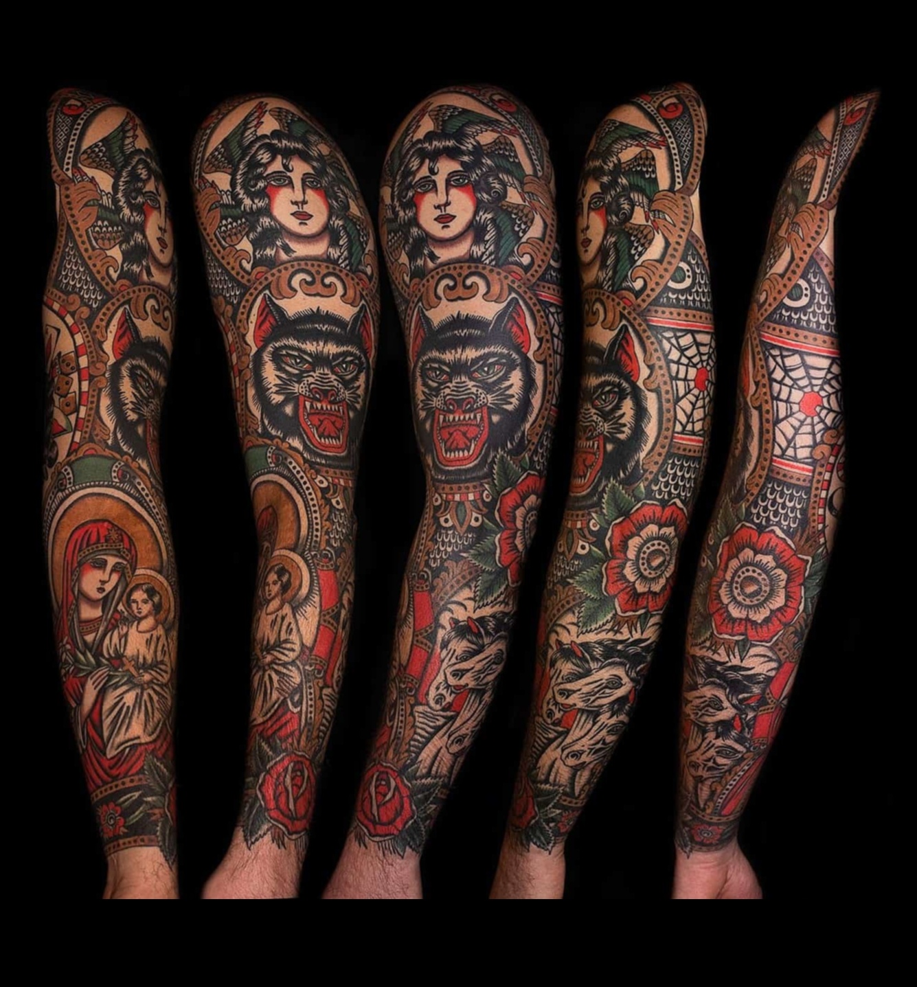 Ikonas ar tinti: tradicionāli tetovējumi ar simbolisku noskaņu