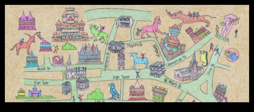 Mājas galvenās iezīmes: vietējo apskates vietu dārgumu karte